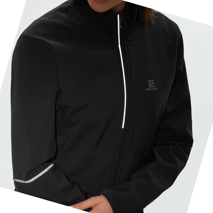 Chaquetas Salomon AGILE SOFTSHELL Mujer Negros | MX 2435HAP